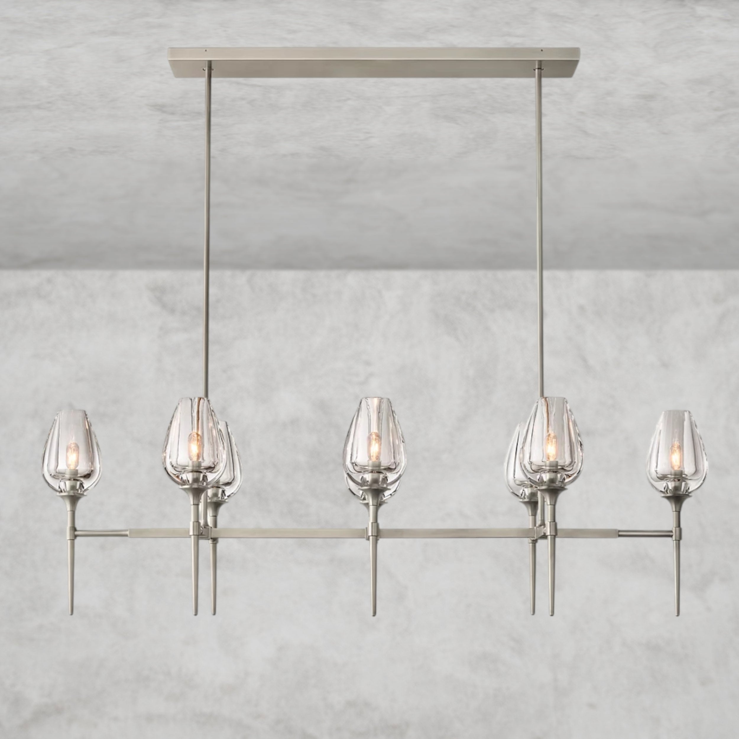 Tulip Linear Chandelier 52", 65"